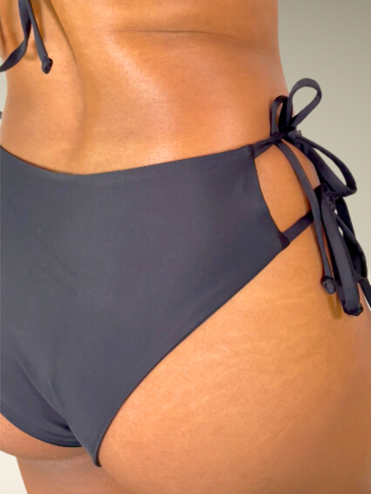 Tie Side Mid-Rise Bikini Bottoms
